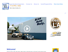 Tablet Screenshot of breaautobody.com